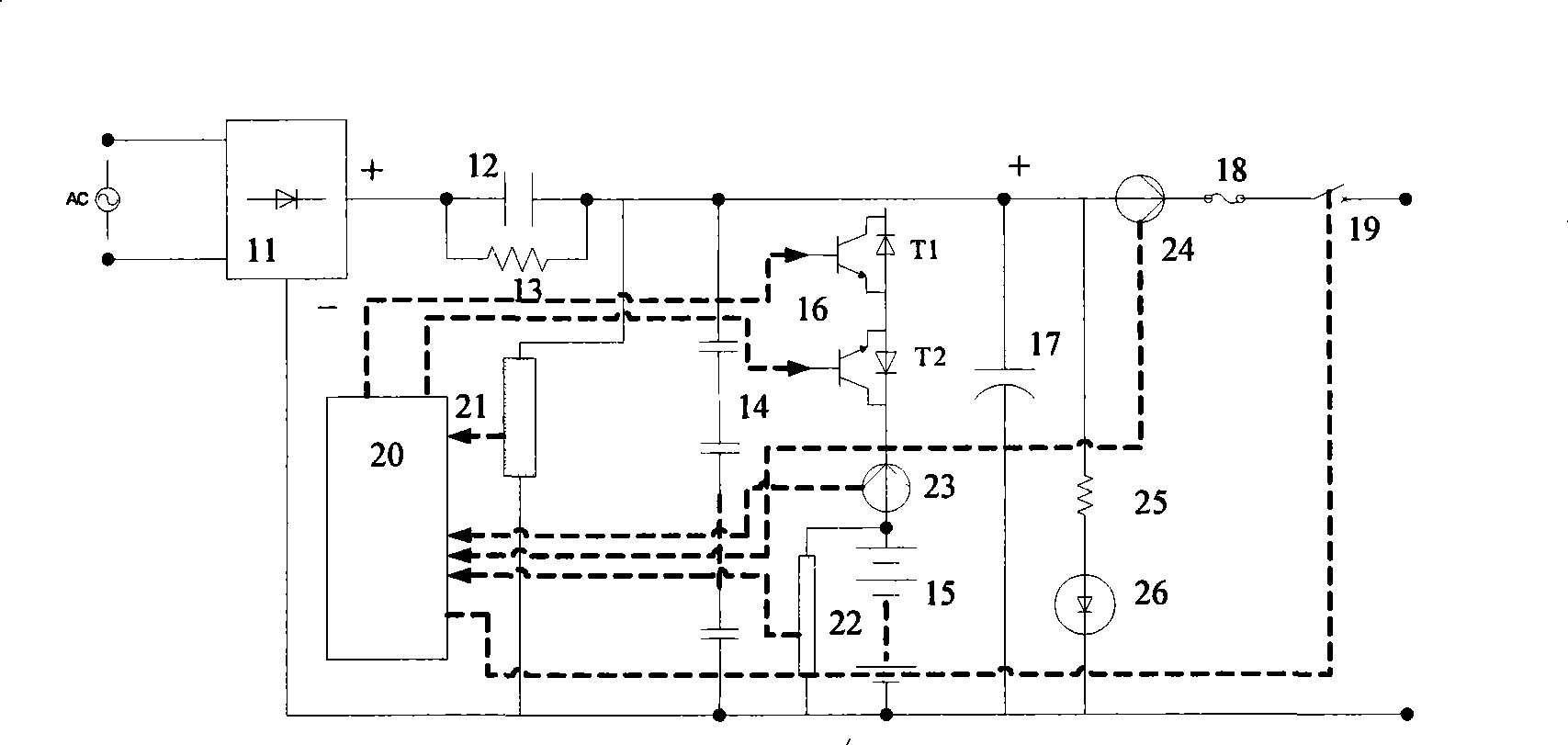 Mixed battery pack comprising lithium power cell and super capacitor