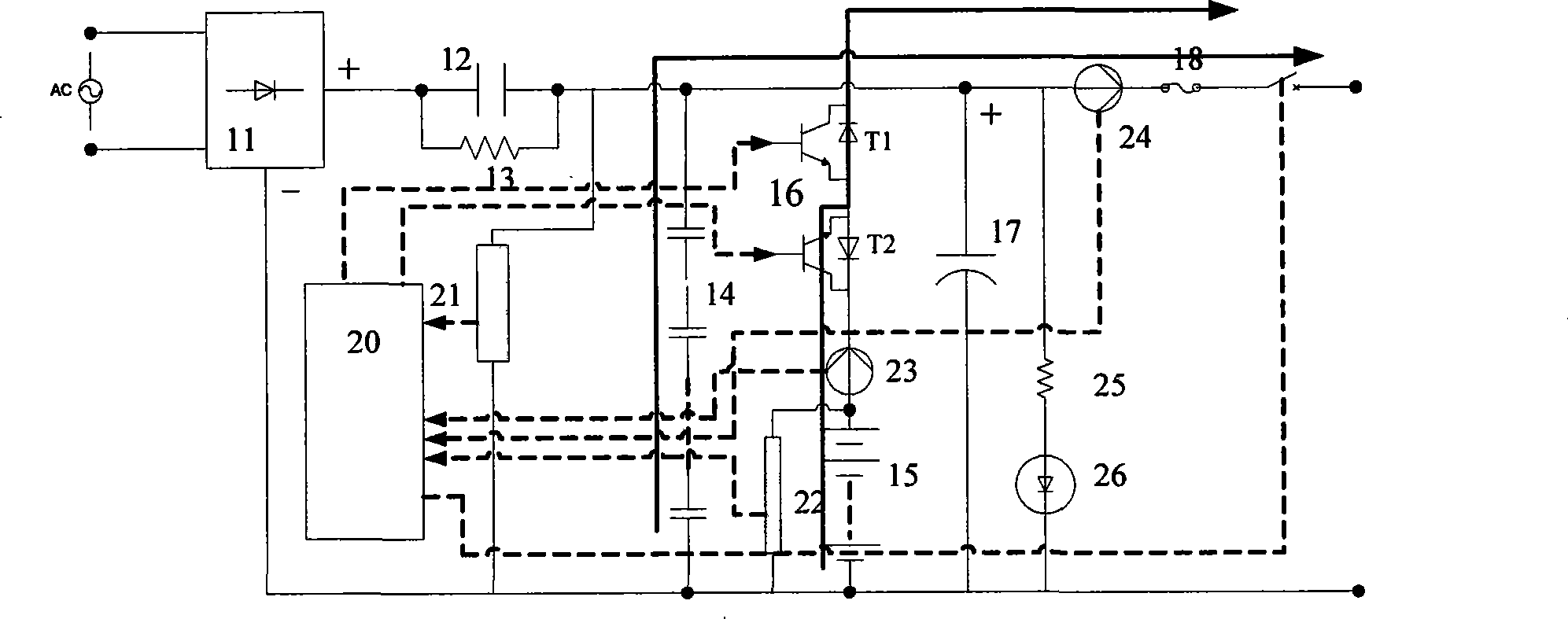 Mixed battery pack comprising lithium power cell and super capacitor