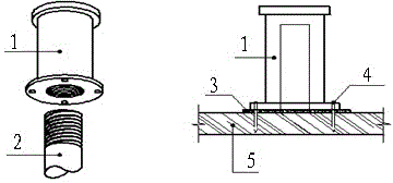 Infilled wall constructional column construction method