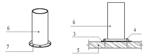 Infilled wall constructional column construction method