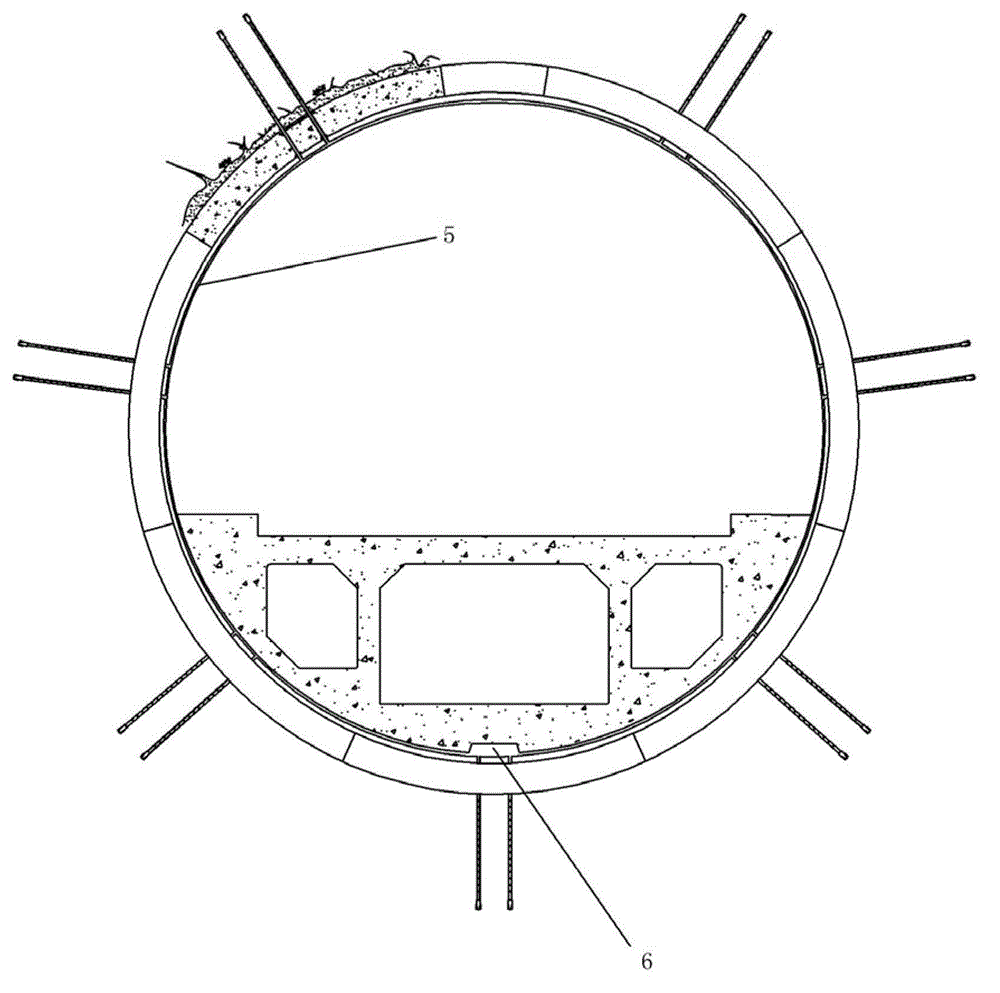 Drain-type pipe piece for tunnel lining