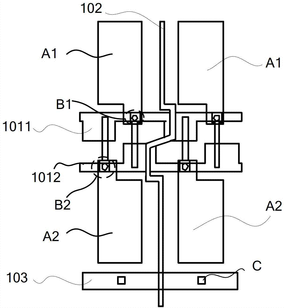 Array substrate, liquid crystal display panel and driving method