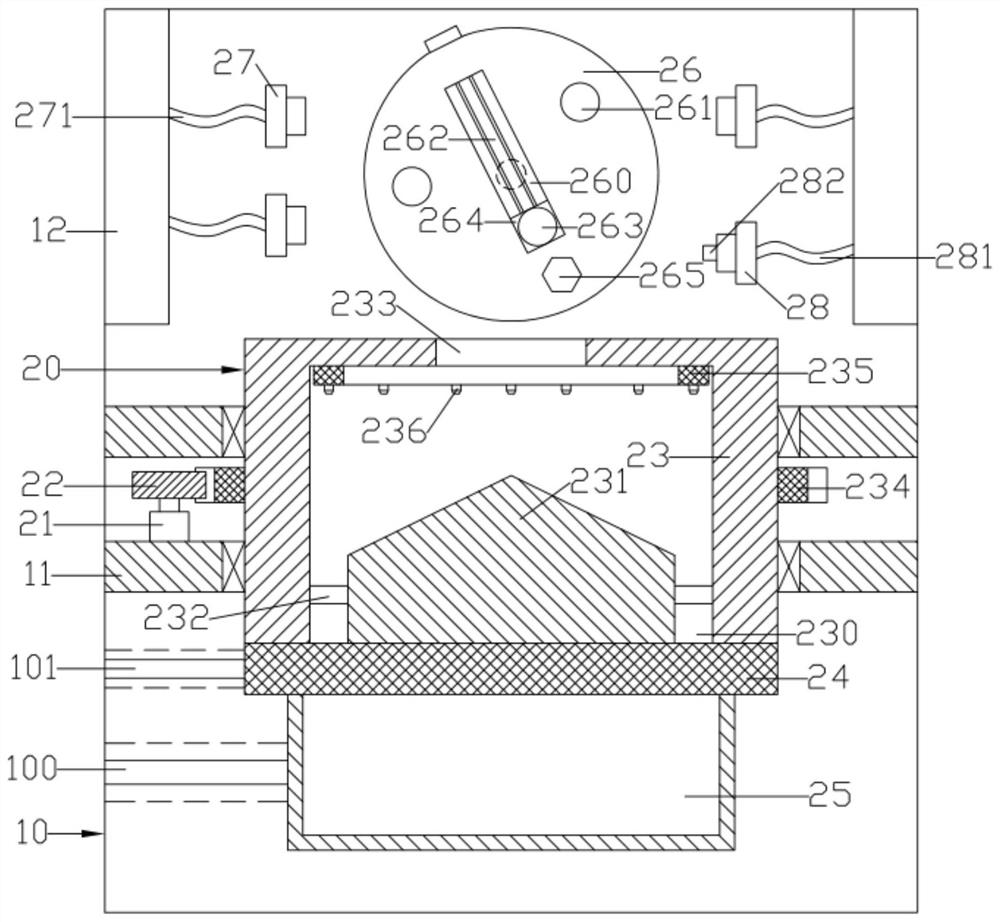 Sand falling and collecting device for faucet