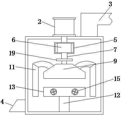 A kind of plastic processing stirring device