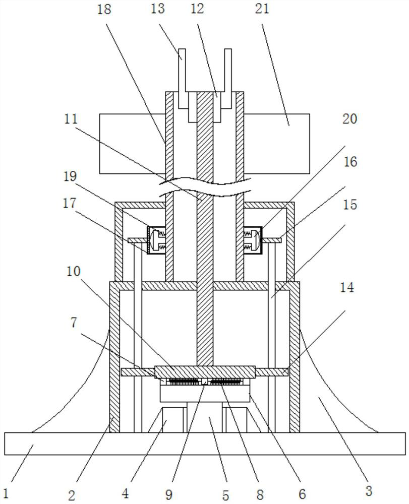 Signal base station capable of preventing wind and having self-protection device