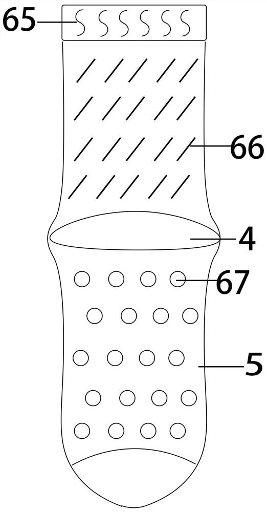 Anti-static socking with built-in conducting medium