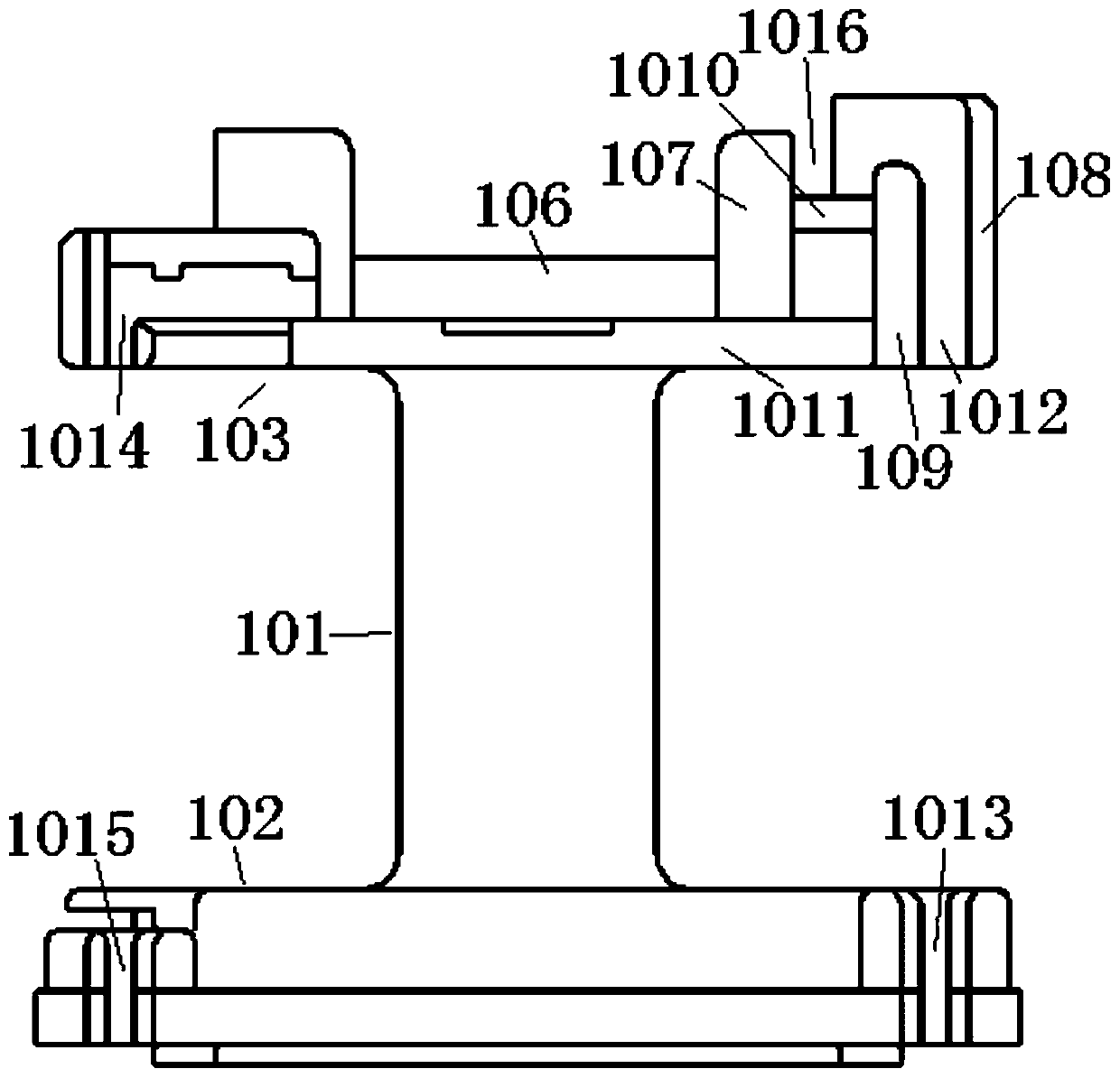 Coil frame for clapper-type relay and clapper-type relay