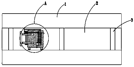 A double-lane chain filling mining layout structure