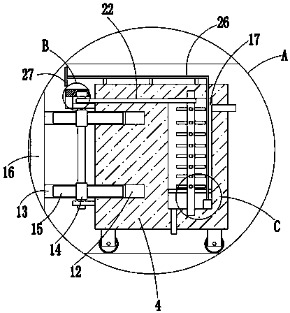 A double-lane chain filling mining layout structure