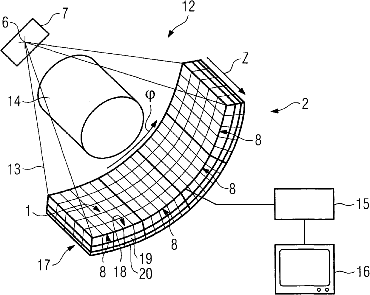 Method for producing a 2D collimator element and 2D collimator element