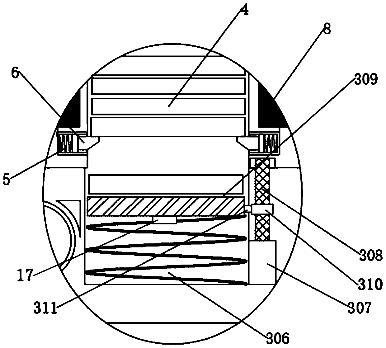 Security entrance guard identification system with anti-jamming self-detection function