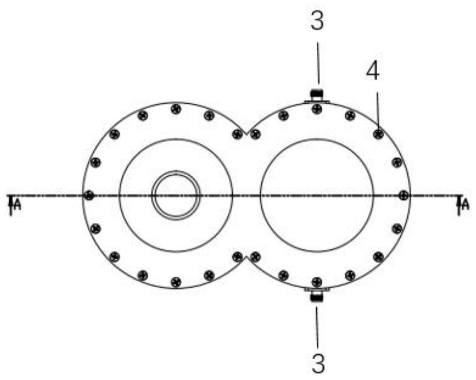 A double-entry resonant cavity online measuring device for measuring grain moisture content