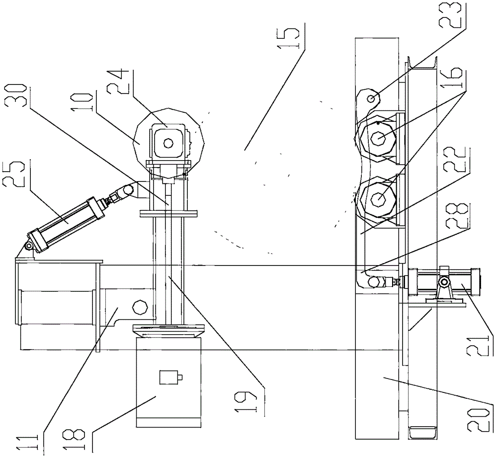 Railway vehicle wheel set derusting machine