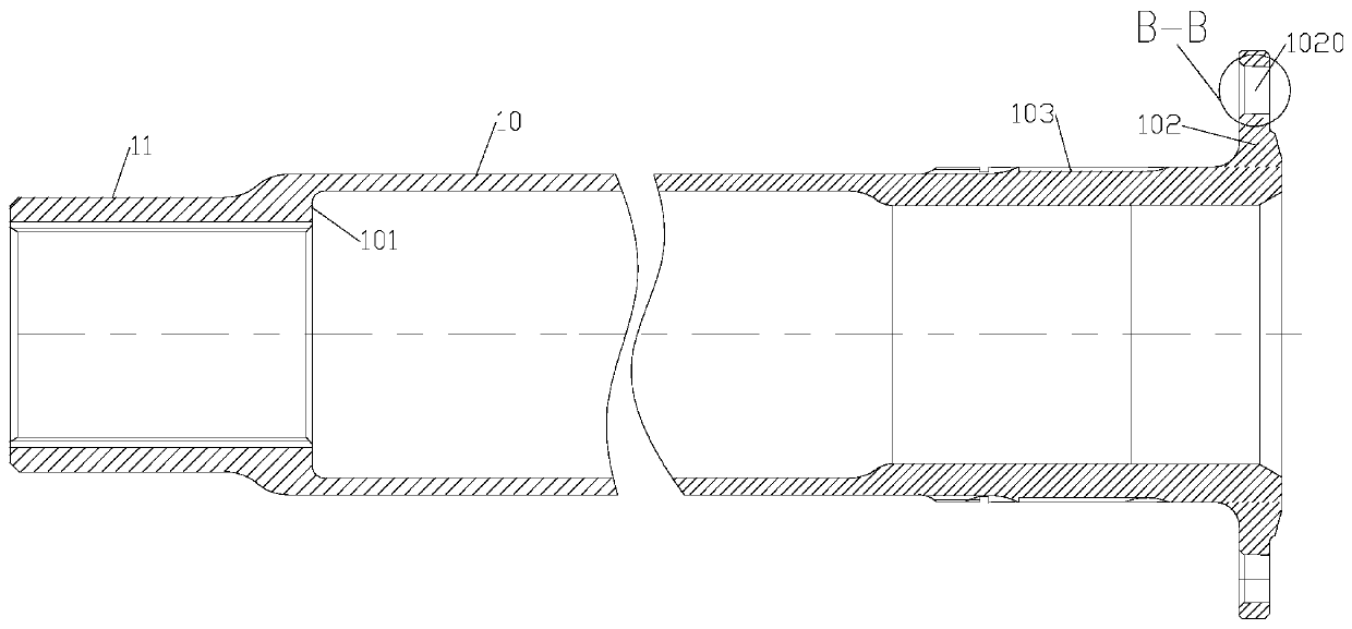 Shaft connection structure