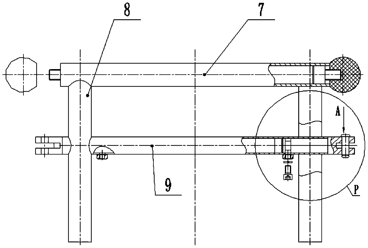 Human body fixing device for lumbar vertebra traction bed body