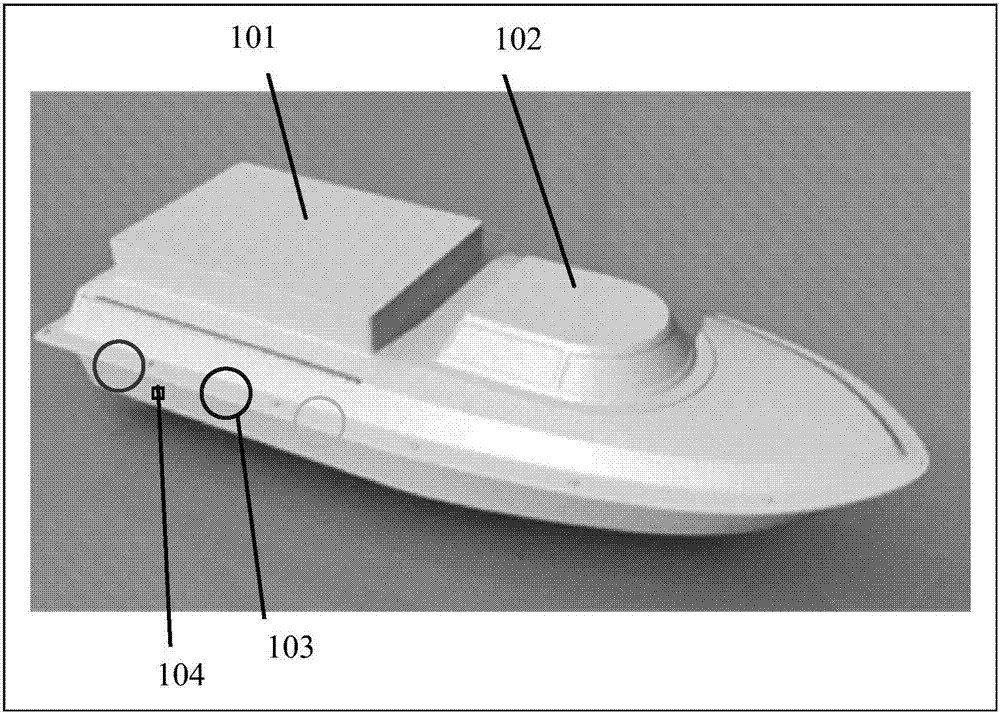 An unmanned water vehicle