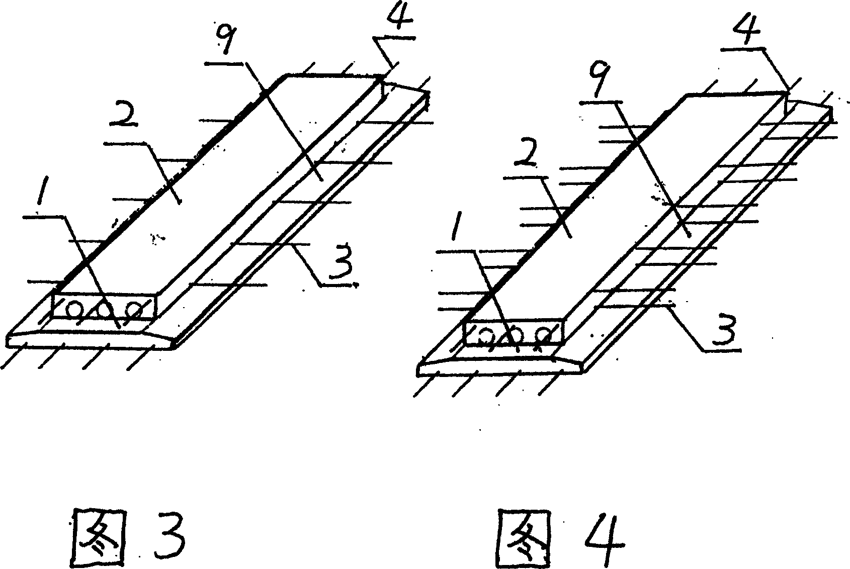 Hollow prefabricated steel bar reinforced concrete boards