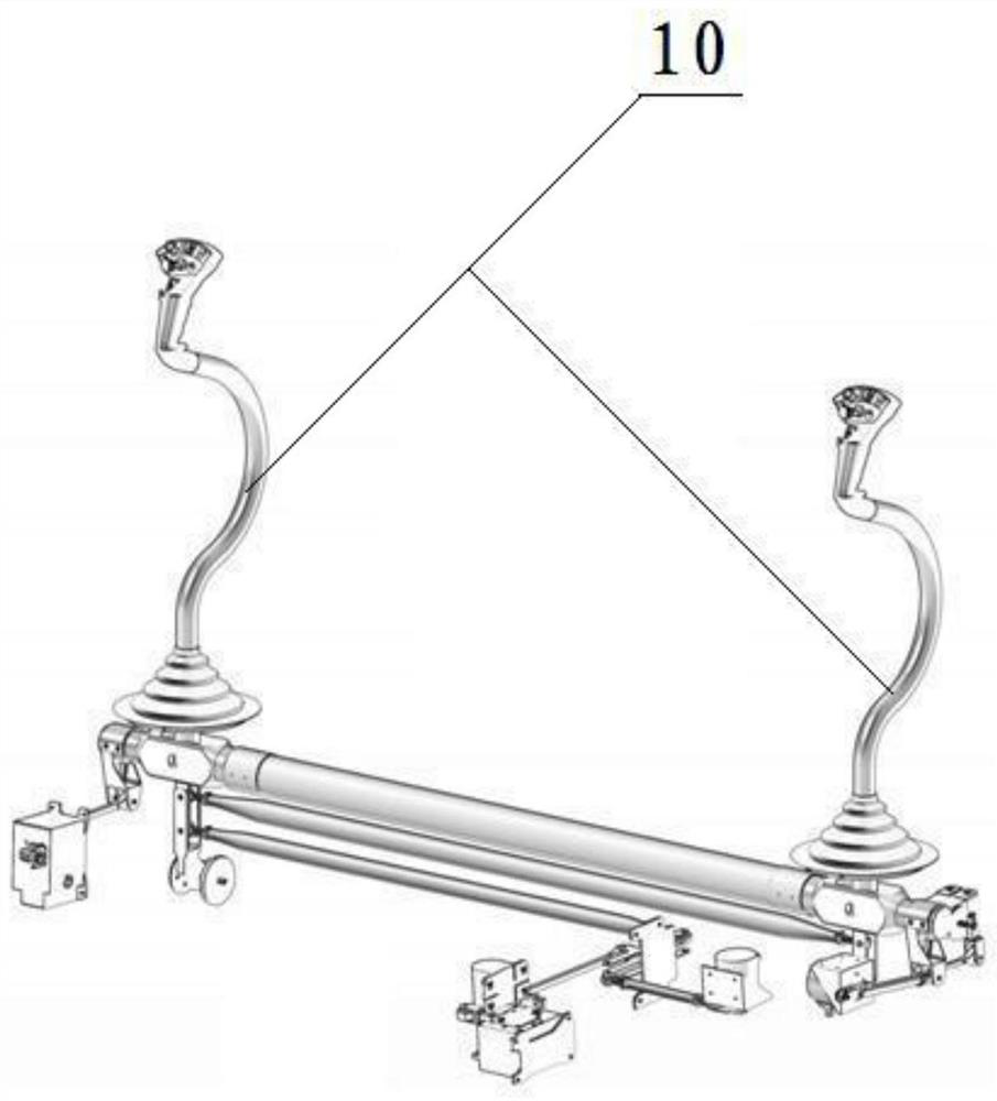 Helicopter control load system and simulation implementation method based on real-installed joystick system