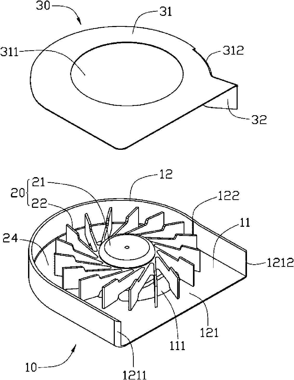 Eccentric fan