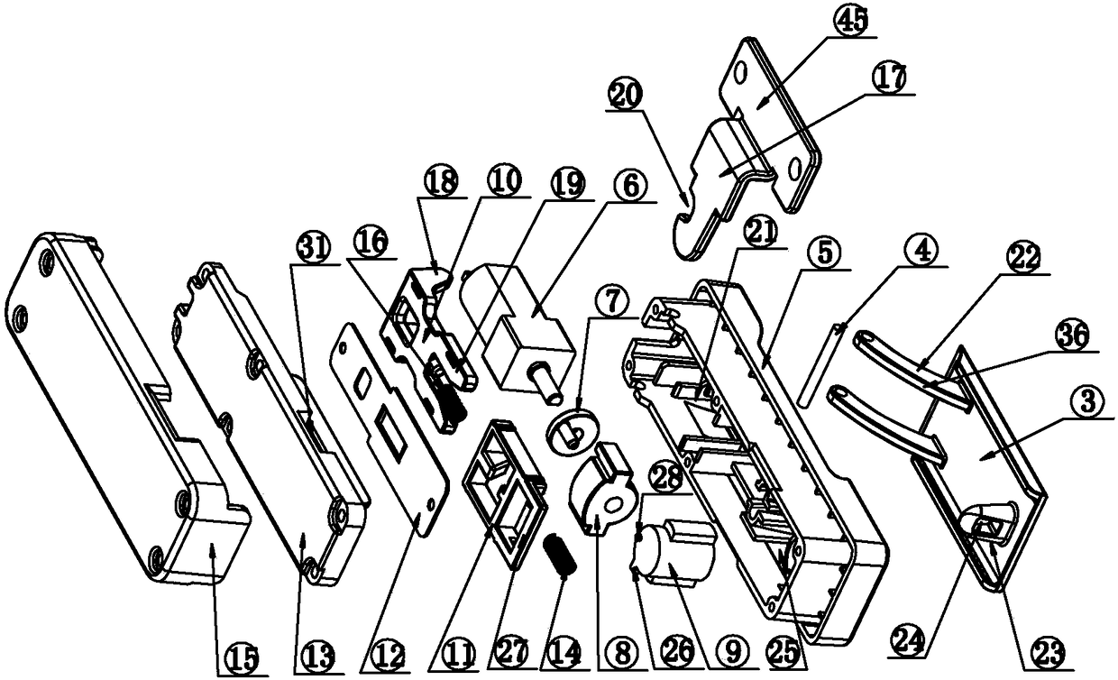 Automatic unlocking-type electronic lock of luggage immune from influence of tension force