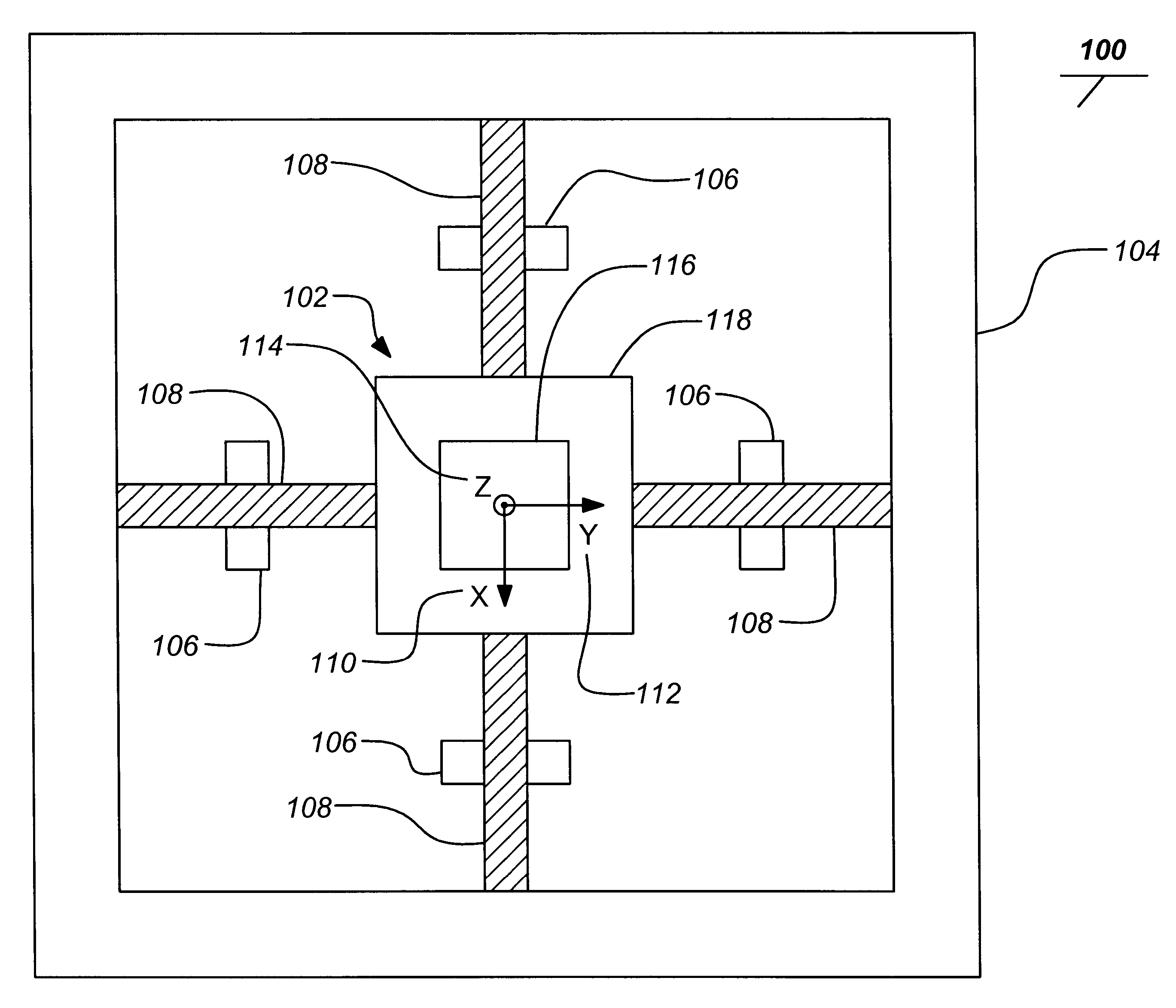 Isolated resonator gyroscope