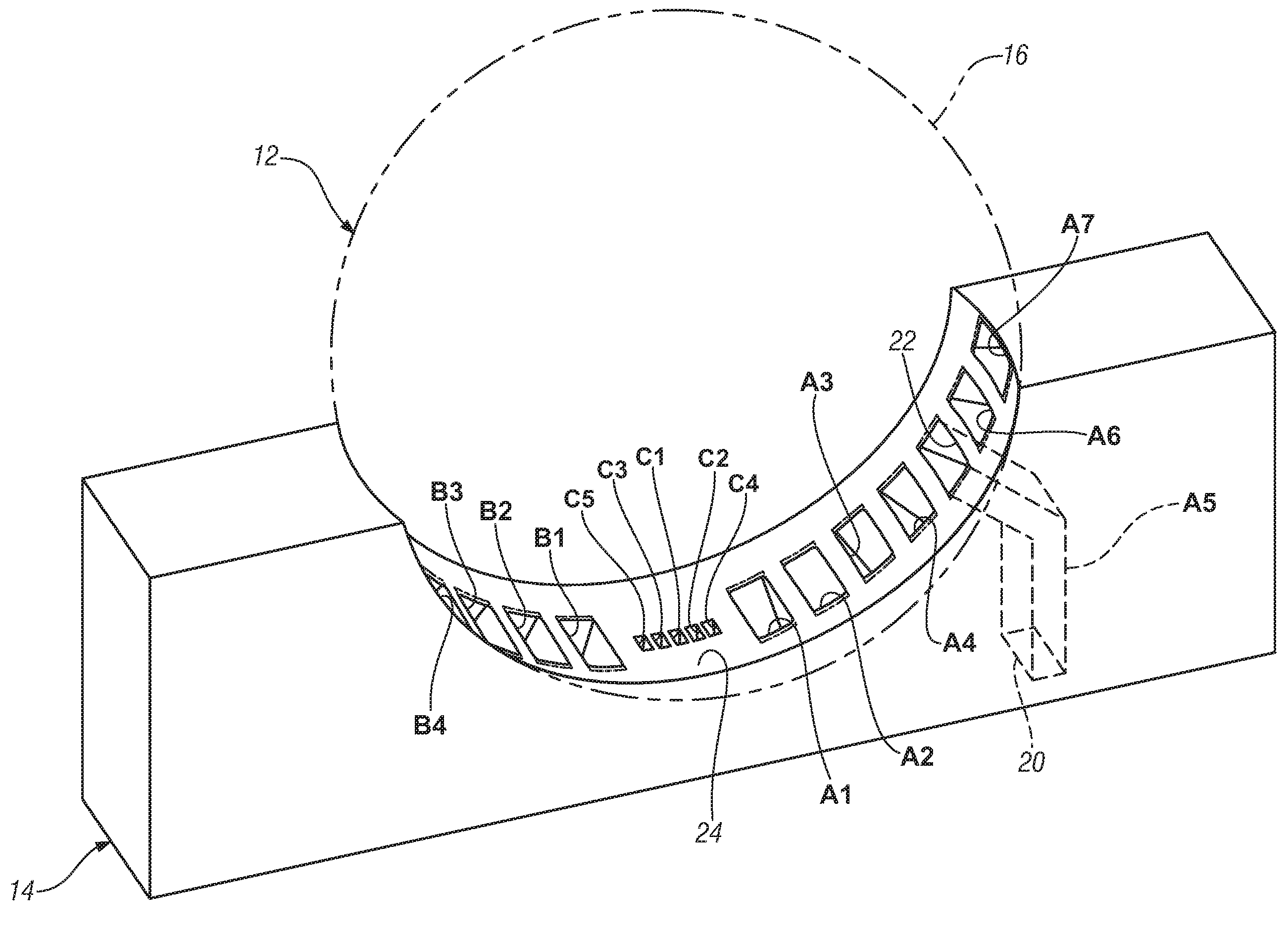 Multi-beam antenna with shared dielectric lens