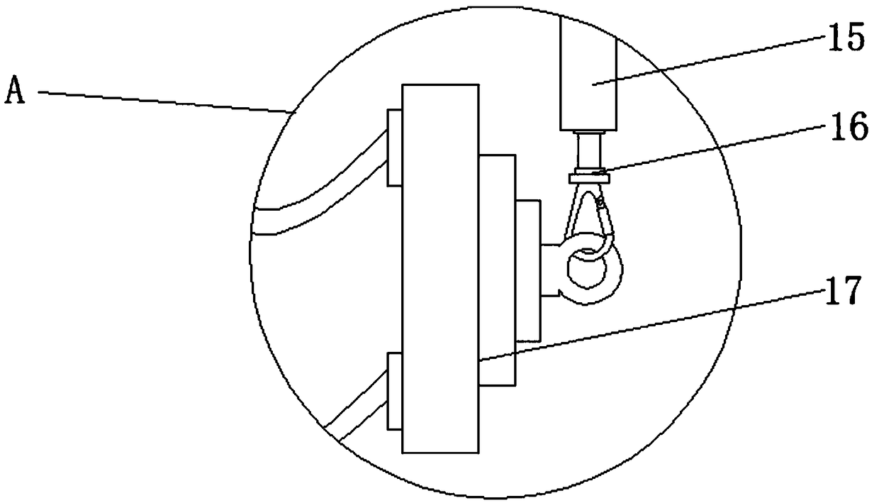 Safe fishing and hoisting device for maritime searching and rescuing