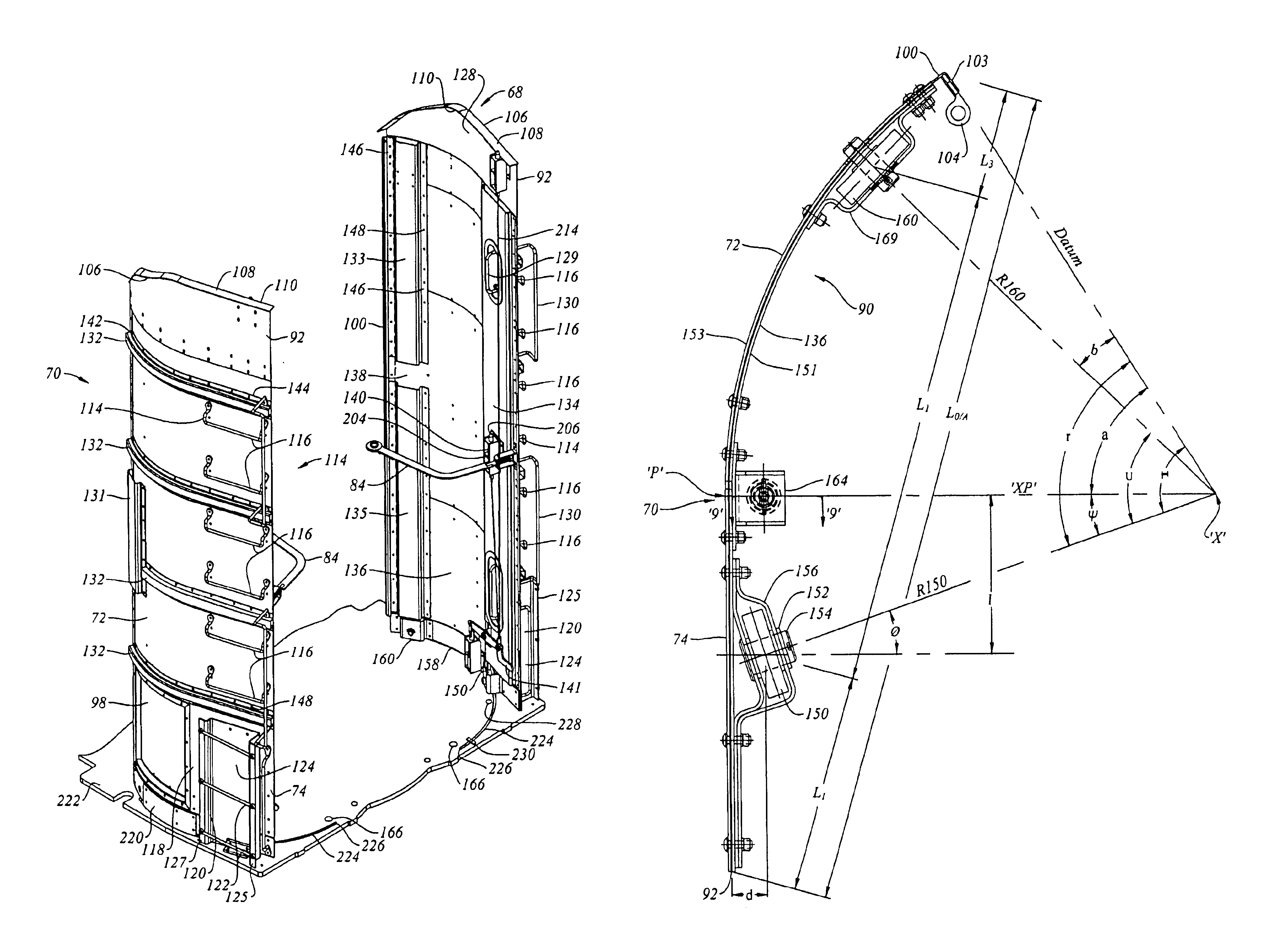 Auto rack car with end closure