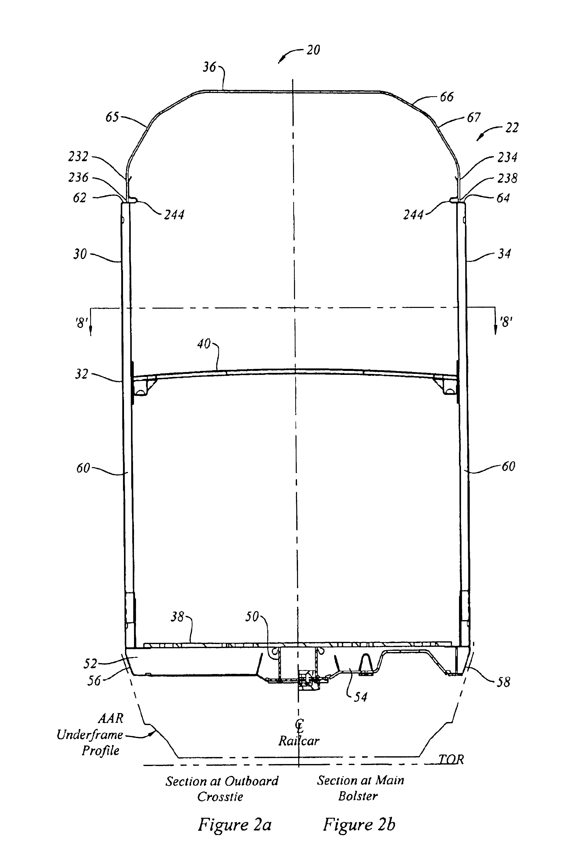 Auto rack car with end closure