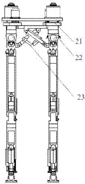 Hydraulic-drive lower-limb mechanism with load bearing capability of biped robot