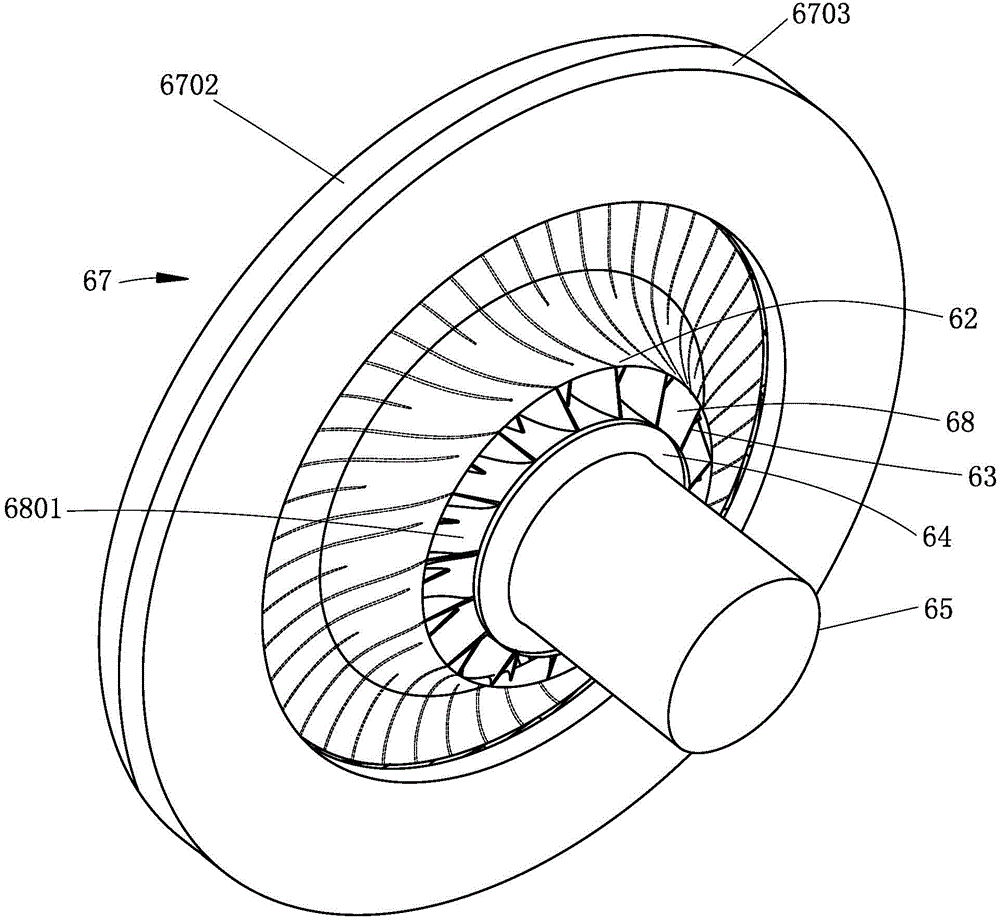 A round brush and a high-pressure cleaning machine including it