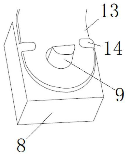 Automobile pipeline clamping device