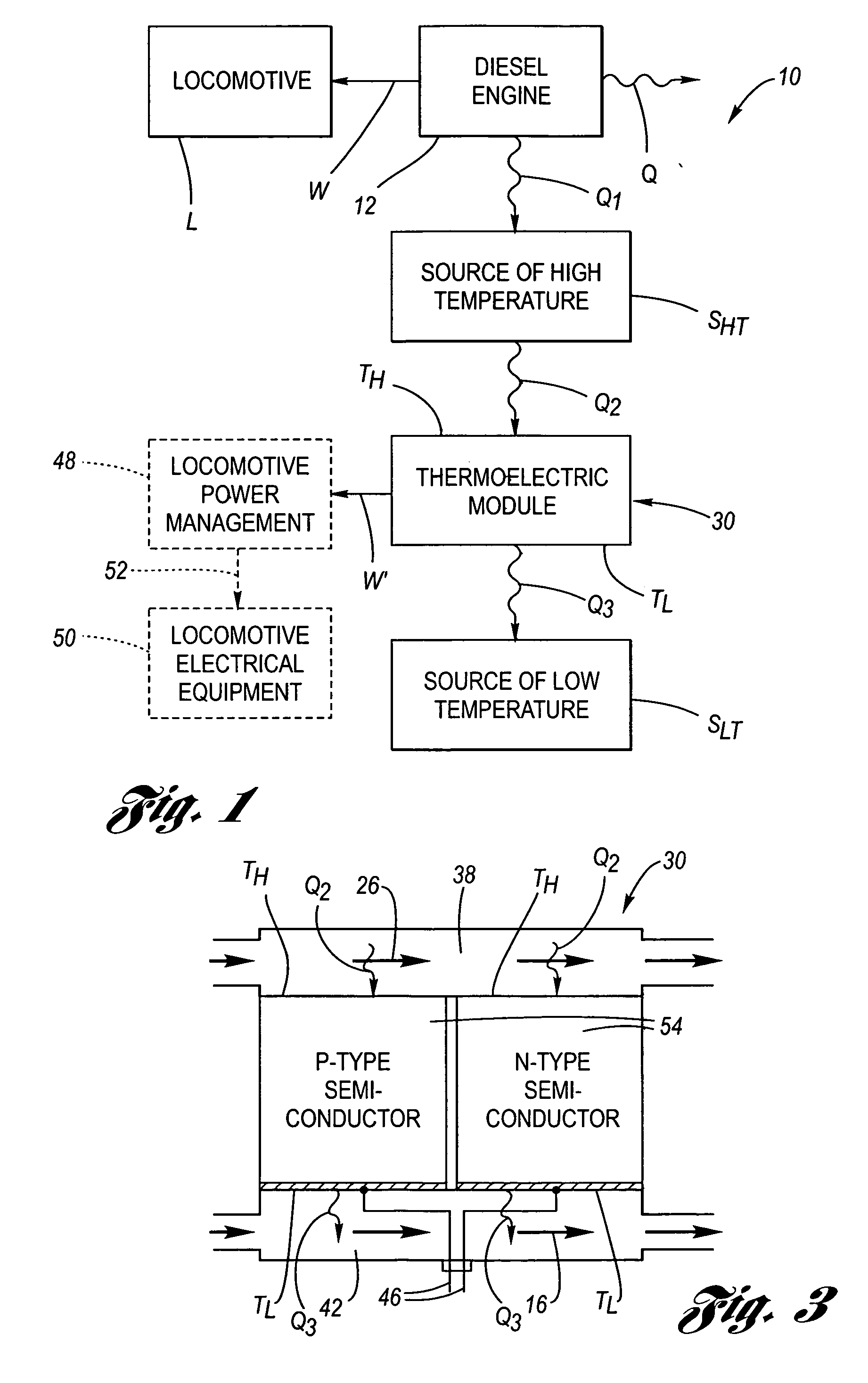 Diesel-electric locomotive engine waste heat recovery system