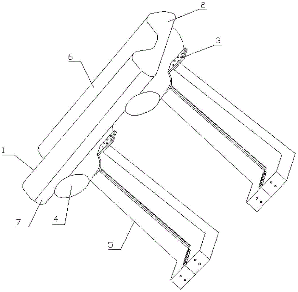 Anti-collision buffer energy-absorbing device for side of truck