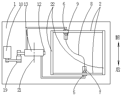 Crumpling amplitude-adjustable paper crumpling performance test device