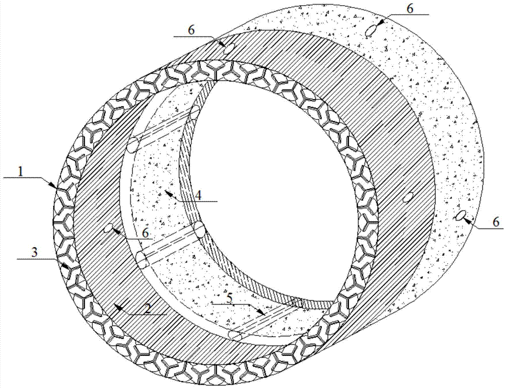 A ring pipe jacking machine