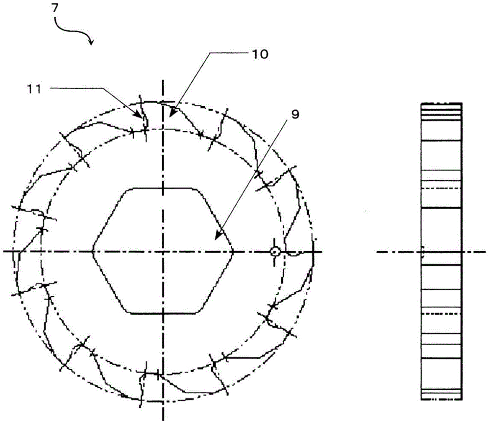 Double-shaft differential type crusher