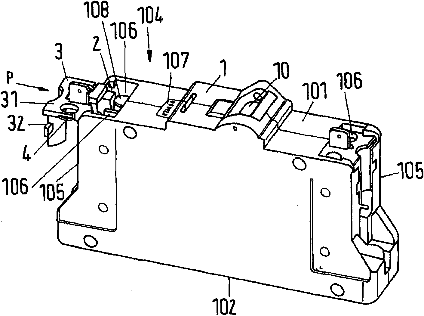 Installation switch device with protective device