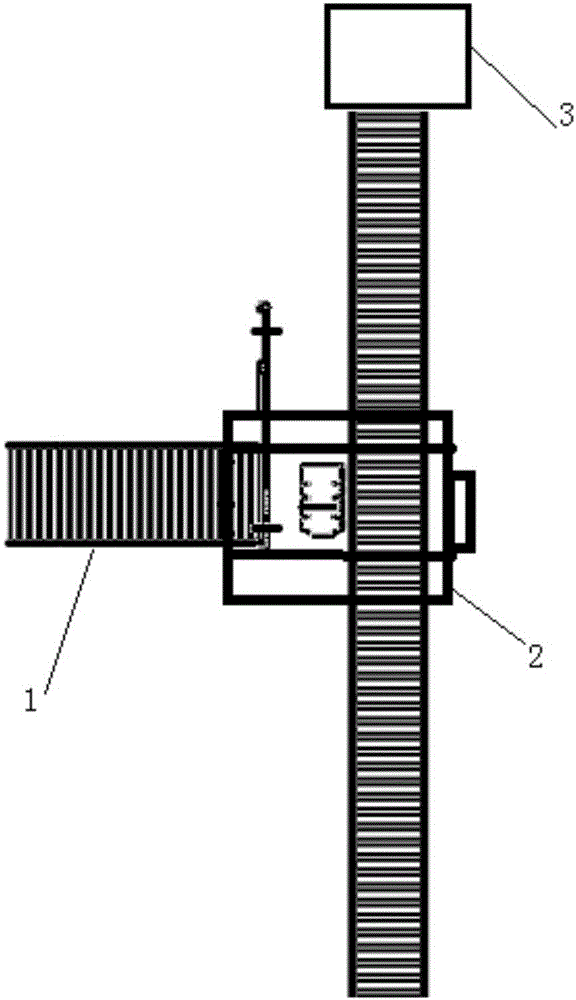 Automatic packing belt cutting and box feeding system