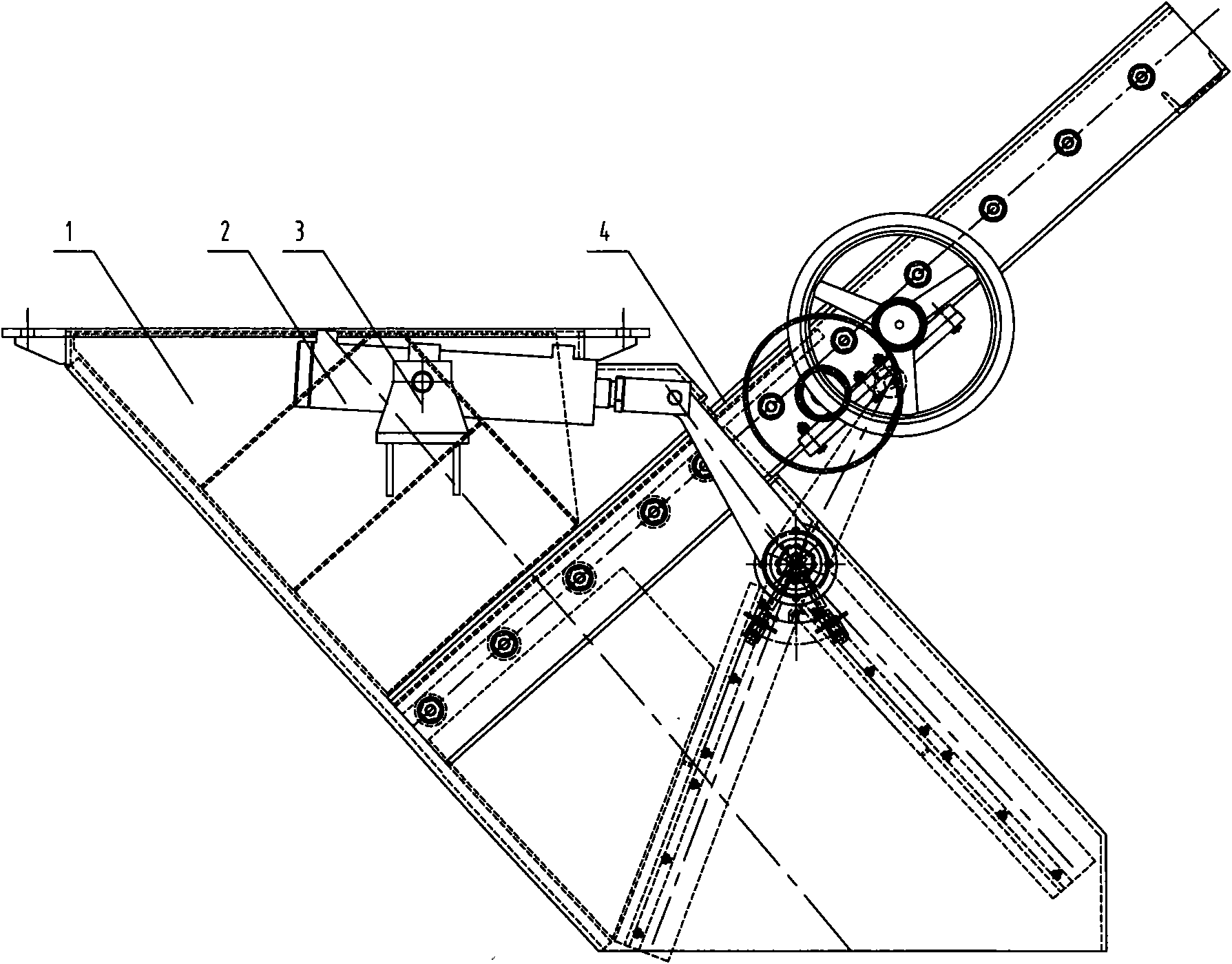 Turn-plate detachable hydraulic gate