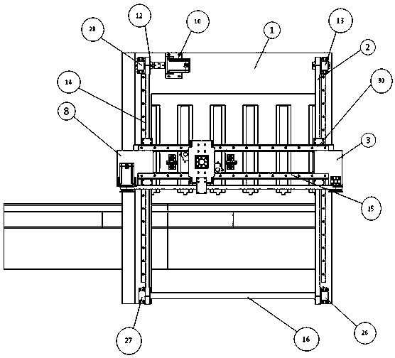 Intelligent board feeding and discharging transfer robot