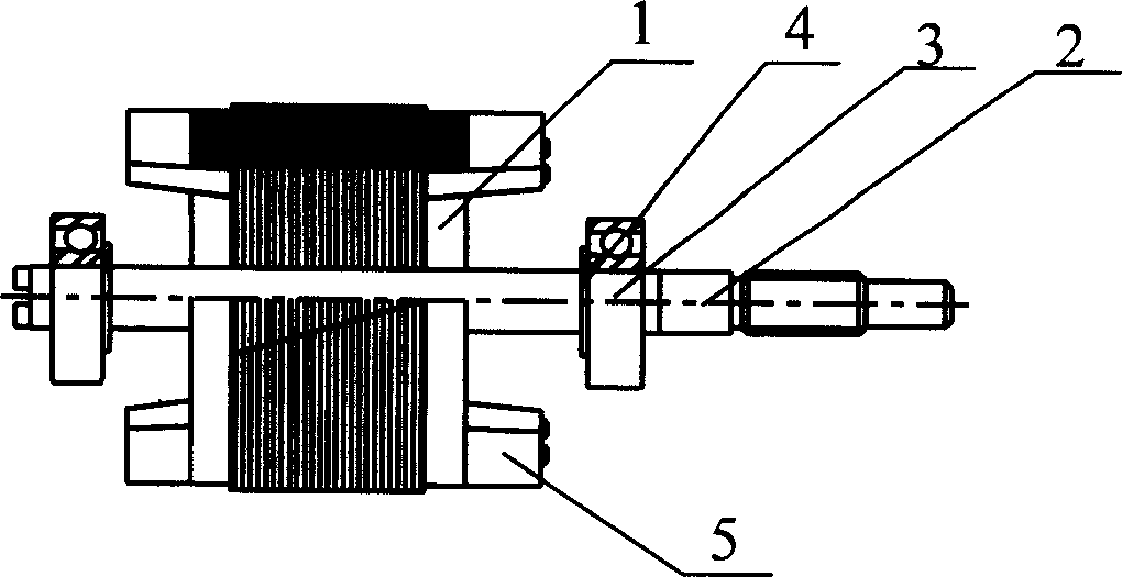 Ring fixing structure of motor bearing of washing machine