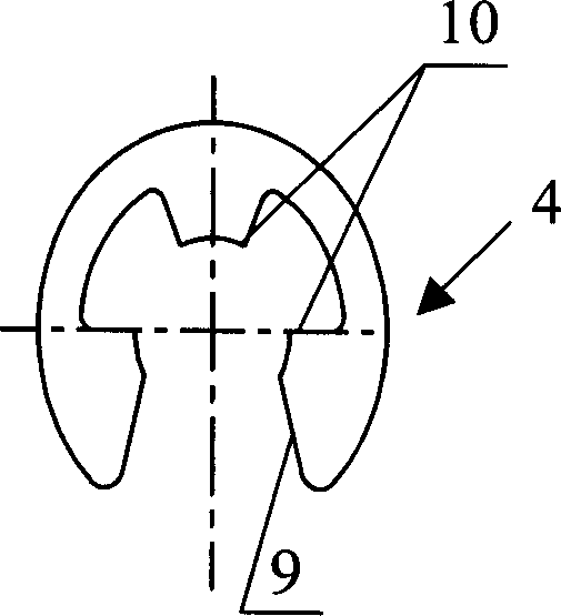 Ring fixing structure of motor bearing of washing machine