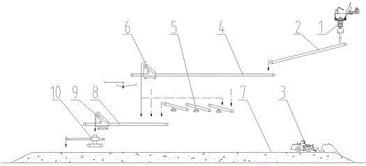 System and method for stacking or dumping waste ore through large self-moving bridge type distributing machine