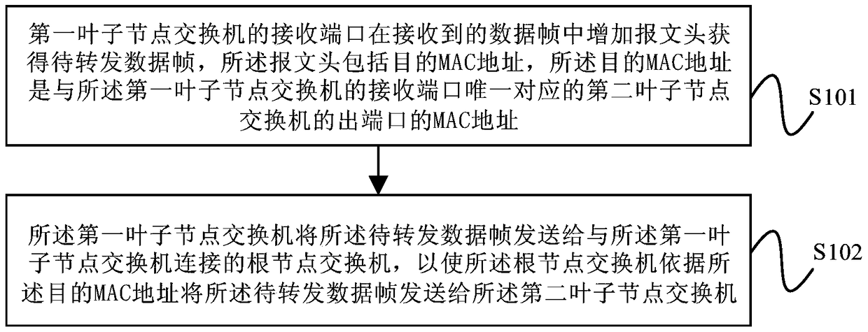 Data frame forwarding method and device