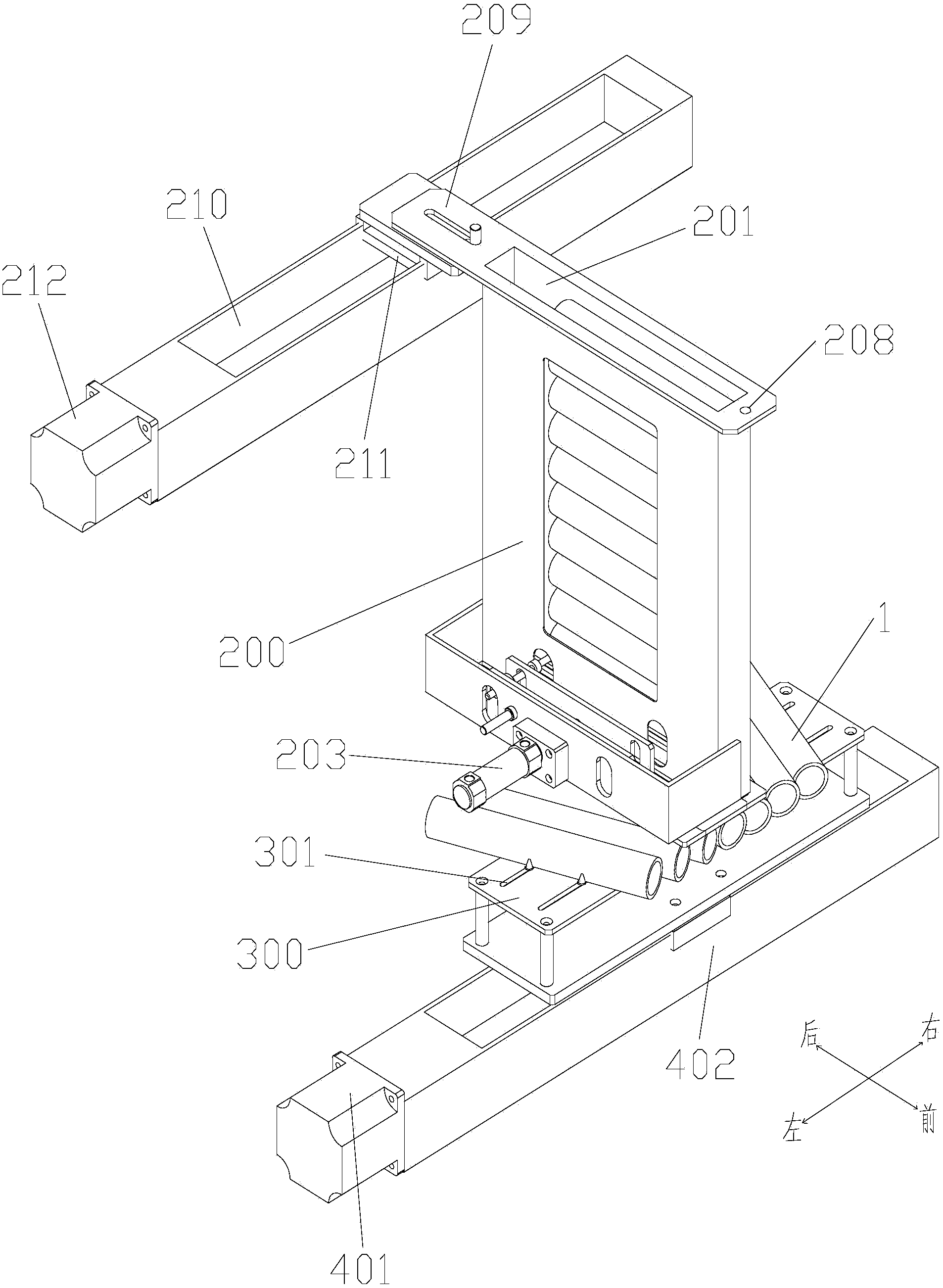 Automatic rowing device of combined fireworks