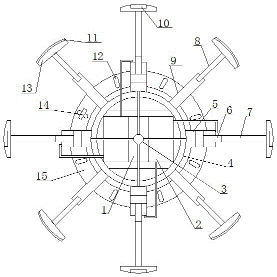 A device for correcting the flexible deformation of the rotating roller body with a balancing device