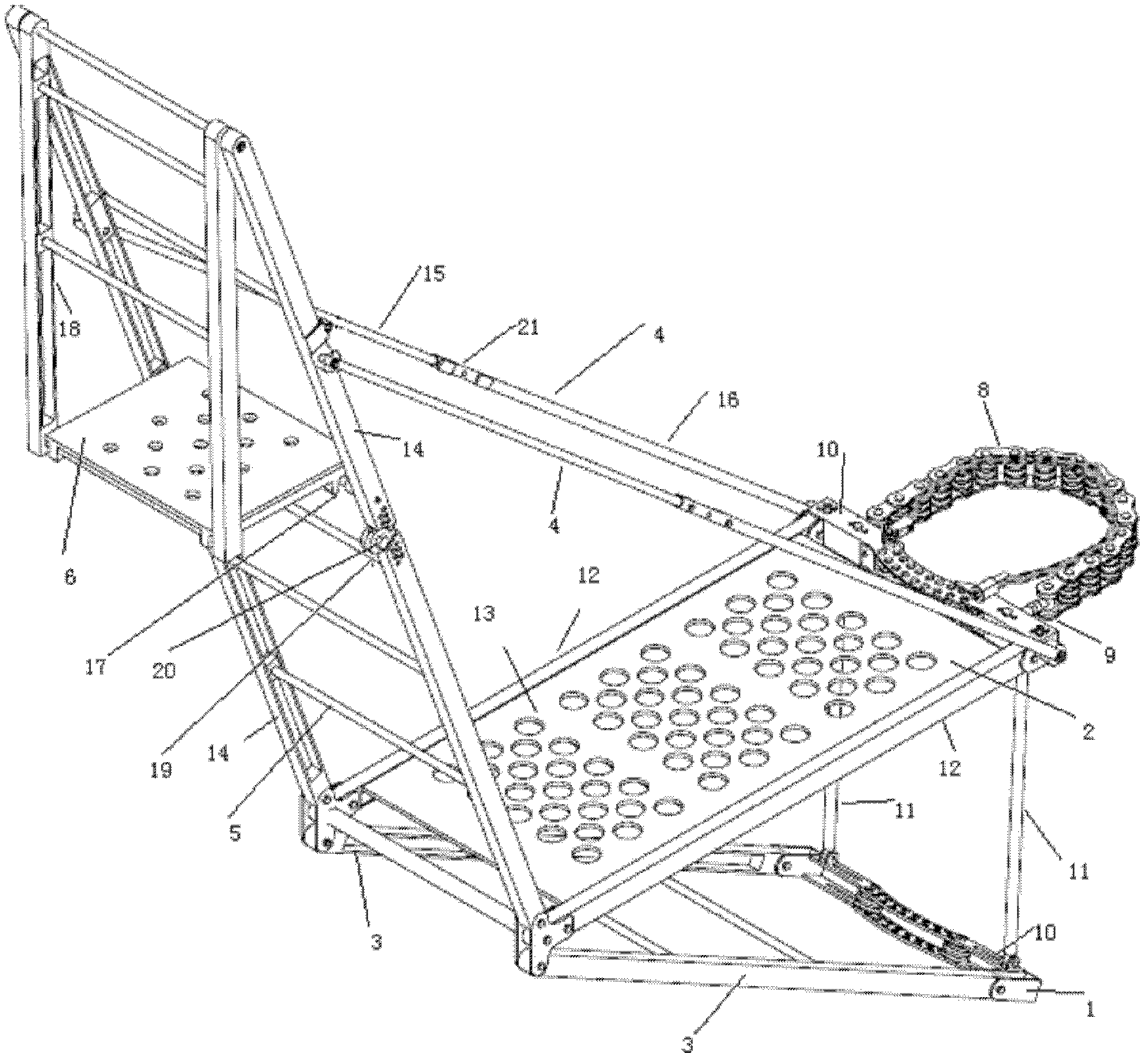 Folding rotary insulating platform