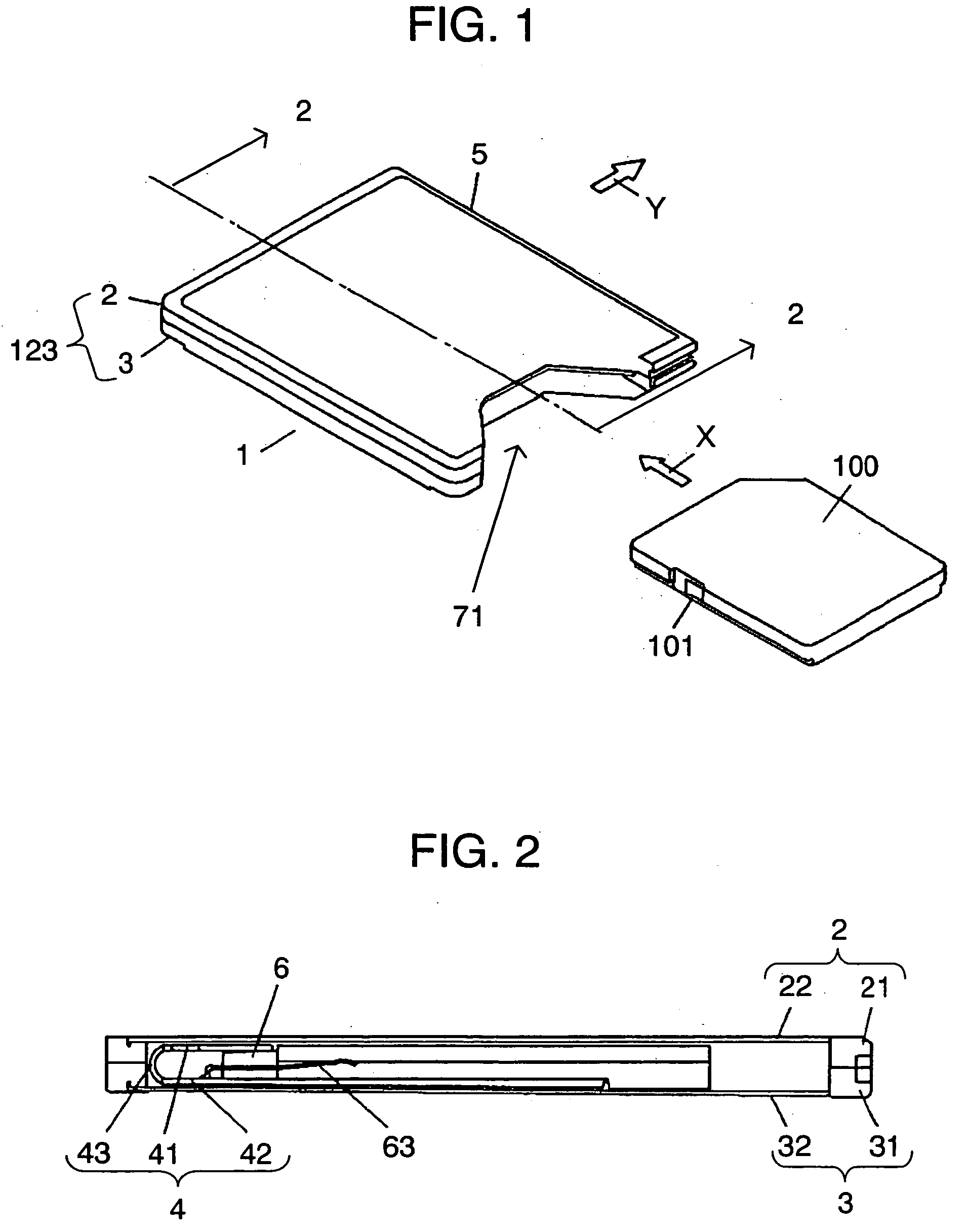 Adapter for connecting card