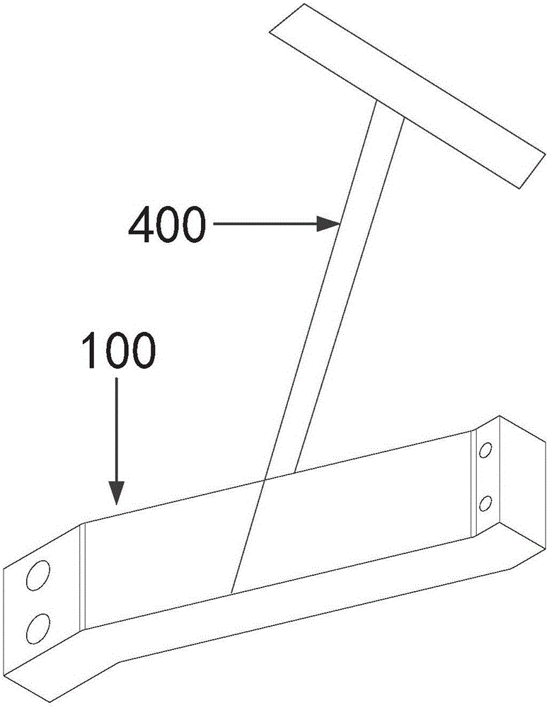 Connecting device for electric balance car, and electric balance car used for hauling cargoes